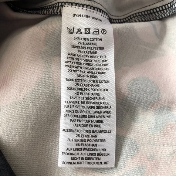 French Connection Fitted Floral Mini Dress 4 Small - Picture 12 of 13